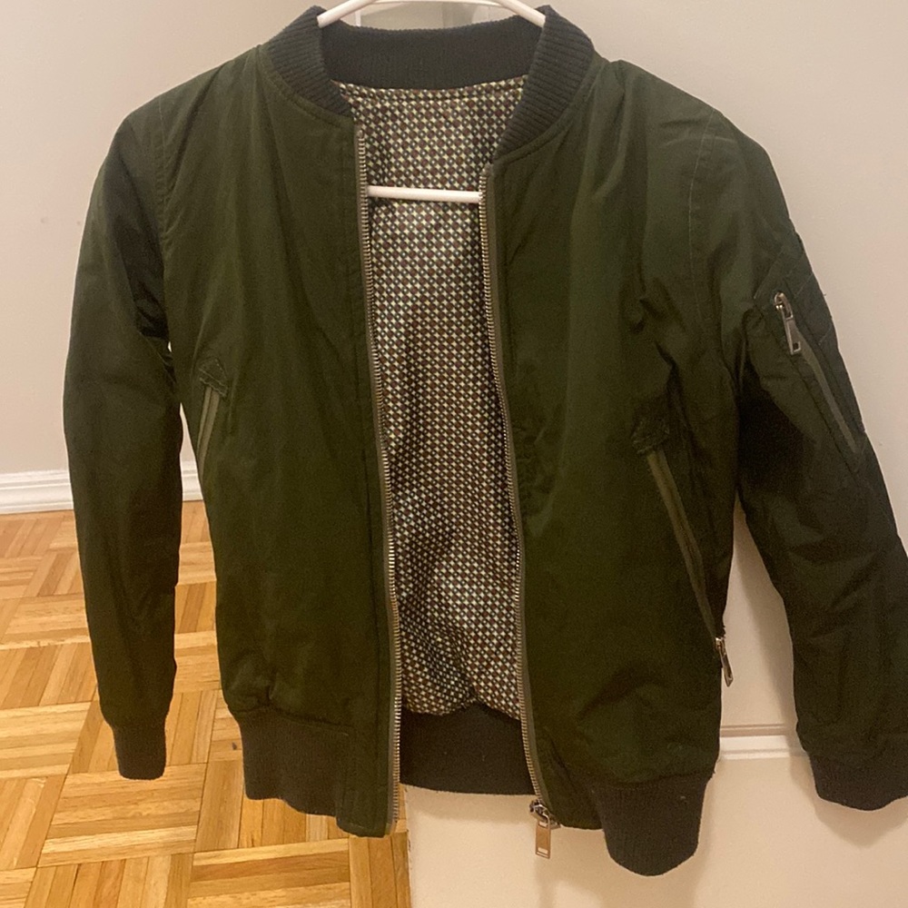 Green bomber jacket from top shop!